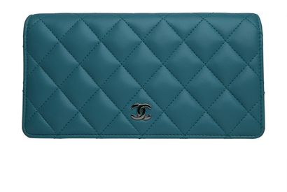 Chanel Long Bifold CC Flap Wallet, front view